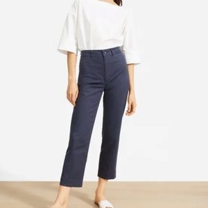 Everlane Lightweight Straight Leg Crop in Dark Indigo